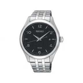 精工/Seiko discovermore系列 42.0MM 不锈钢 太阳能 男表 SNE489