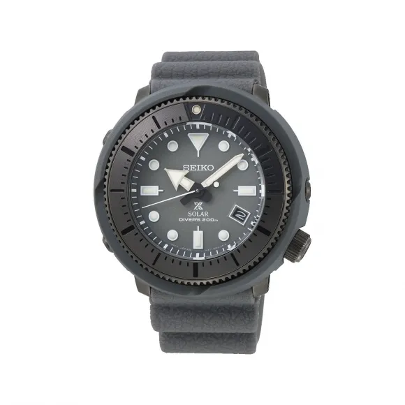 精工/Seiko prospex系列 46.7MM 不锈钢及塑胶(硬质涂层处理) 太阳能 男表 SNE563