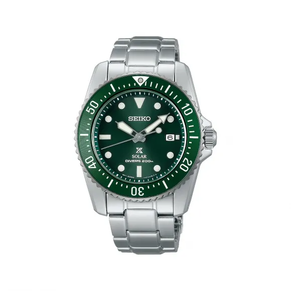 精工/Seiko prospex系列 38.5MM 不锈钢 太阳能 男表 SNE583