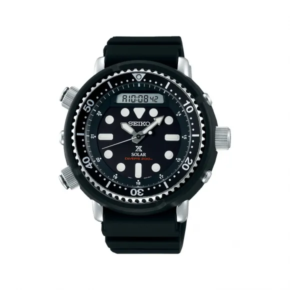 精工/Seiko 47.8 MM 不锈钢和塑料 太阳能 男表 SNJ025P1