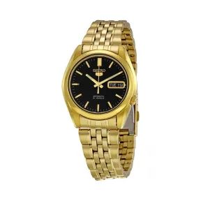 精工/Seiko 5系列 镀金精钢 自动机械机芯 男表 SNK368