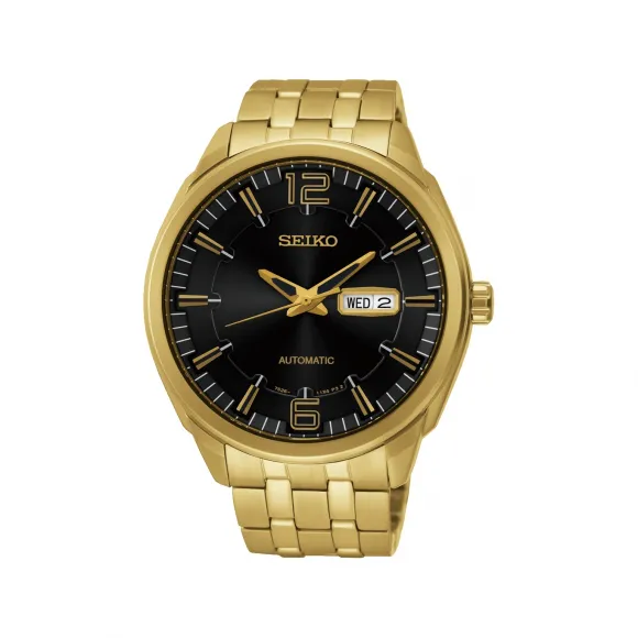 精工/Seiko Recraft系列 金色精钢 自动机械机芯 男表 SNKN48