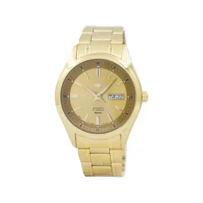 精工/Seiko Seiko 5系列 42.00 MM 不锈钢镀金 自动机械机芯 女表 SNKN96J1