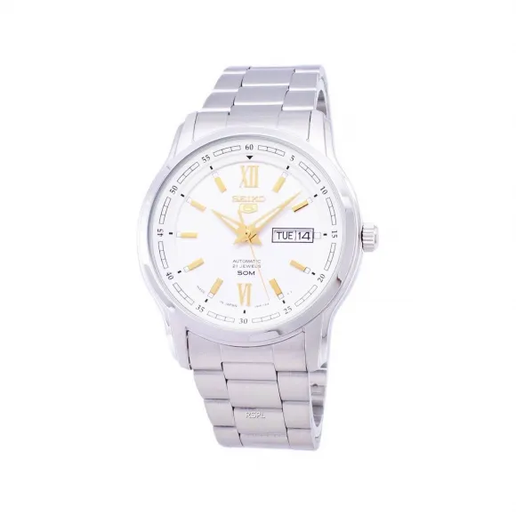 精工/Seiko Seiko 5系列 42.00 MM 不锈钢 自动机械机芯 女表 SNKP15J1
