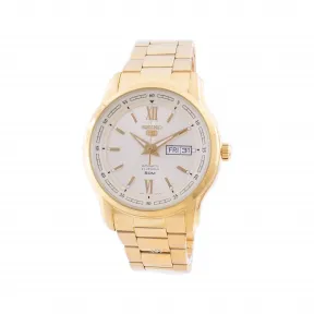 精工/Seiko Seiko 5系列 42.00 MM 不锈钢镀金 自动机械机芯 男表 SNKP20K1