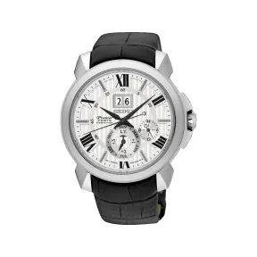 精工/Seiko seikopremier系列 42.9MM 不锈钢 人动电能 男表 SNP143