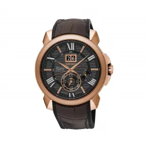 精工/Seiko discovermore系列 42.9MM 不锈钢 人动电能 男表 SNP146