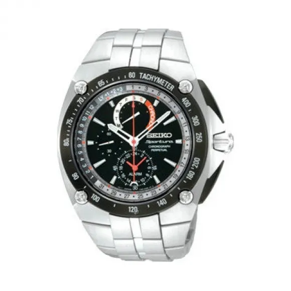 精工/Seiko 飞骏系列 不锈钢，特殊抗磨碳素膜处理 石英机芯 男表 SPC047J1