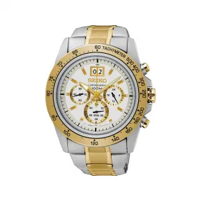 精工/Seiko discovermore系列 44.2MM 不锈钢 石英机芯 男表 SPC228
