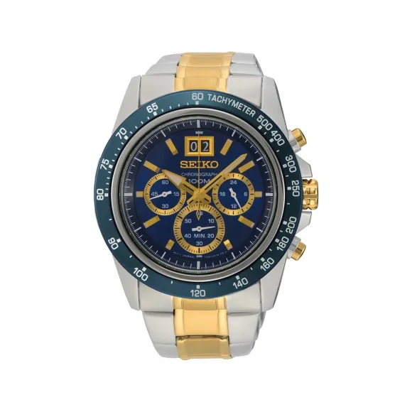精工/Seiko discovermore系列 44.2MM 不锈钢 石英机芯 男表 SPC239