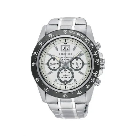 精工/Seiko discovermore系列 44.2MM 不锈钢 石英机芯 男表 SPC241