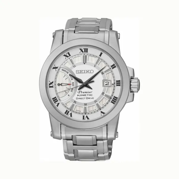 精工/Seiko Premier系列 不锈钢 动能 Seiko Premier Kinetic Direct Drive SRG007P1