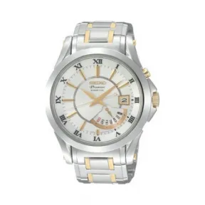 精工/Seiko Premier系列 不锈钢 人动电能 男表 SRN004J1