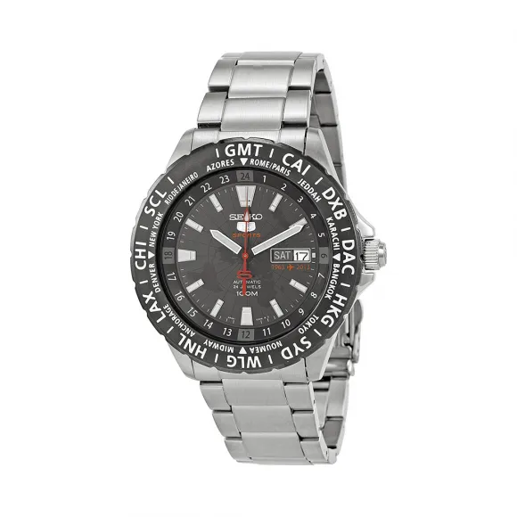 精工/Seiko 5系列 精钢 自动机械机芯 男表 SRP433