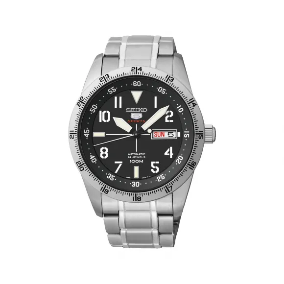 精工/Seiko 5sports系列 42.0MM 不锈钢 自动机械机芯 男表 SRP513