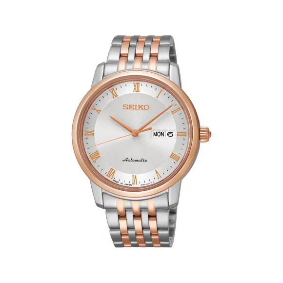 精工/Seiko presage系列 39.2MM 不锈钢 自动机械机芯 男表 SRP696
