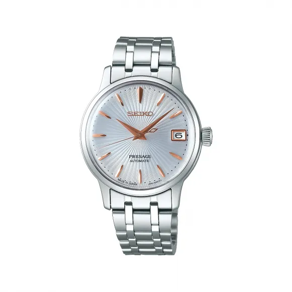 精工/Seiko presage系列 33.8MM 不锈钢 自动机械机芯 女表 SRP855