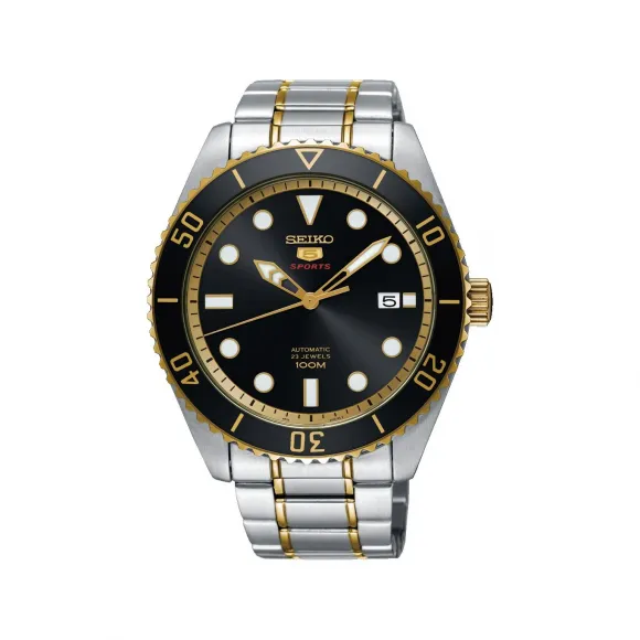 精工/Seiko 5sports系列 43.4MM 不锈钢 自动机械机芯 男表 SRPB94