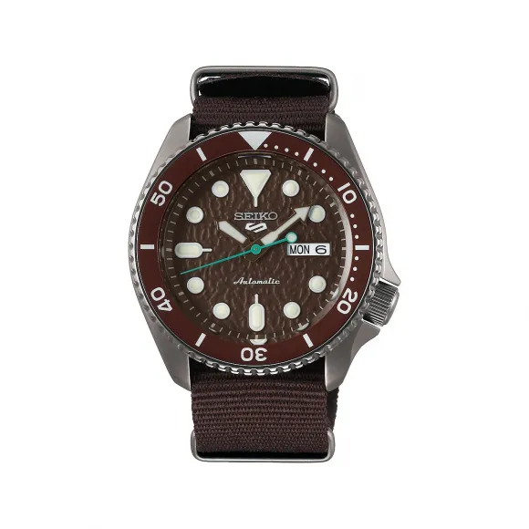 精工/Seiko 5sports系列 42.5MM 不锈钢 (硬质镀膜) 自动机械机芯 男表 SRPD85