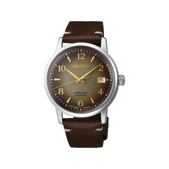 精工/Seiko presage系列 38.5MM 不锈钢 自动机械机芯 男表 SRPF43