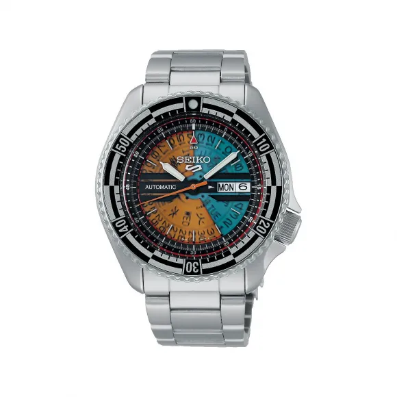 精工/Seiko 5sports系列 42.5MM 不锈钢 自动机械机芯 男表 SRPJ41K1