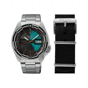 精工/Seiko 5sports系列 42.5MM 不锈钢 自动机械机芯 男表 SRPJ43