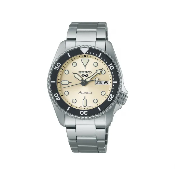 精工/Seiko 5 Sports系列 38.0MM 不锈钢 自动上链 男士 SRPK31K1