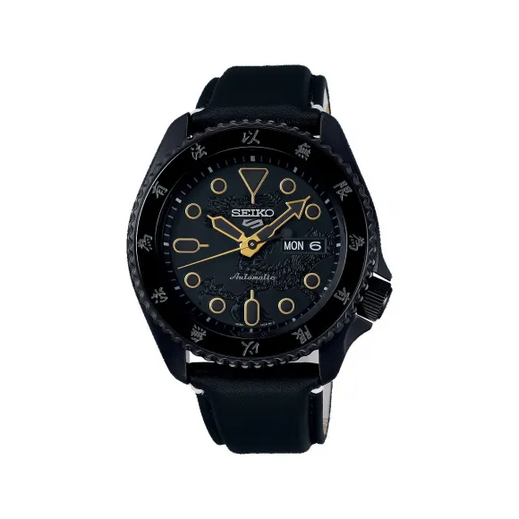 精工/Seiko 5 Sports系列 42.5MM 不锈钢 (硬质镀膜) 自动上弦机械机芯(可手动上弦) 男士 SRPK39