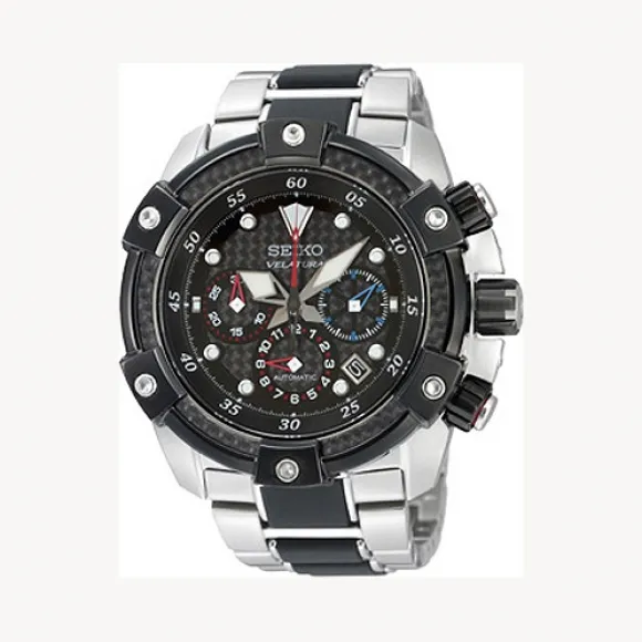 精工/Seiko Velatura系列 不锈钢-碳纤维 自动机械机芯 男表 SRQ001J1