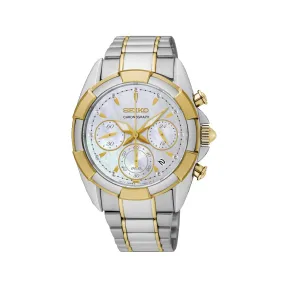 精工/Seiko discovermore系列 35.9MM 不锈钢 石英机芯 女表 SRW808