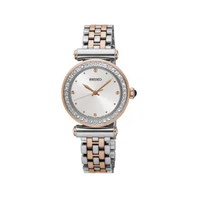 精工/Seiko discovermore系列 27.5MM 不锈钢 石英机芯 女表 SRZ466