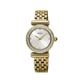 精工/Seiko discovermore系列 27.5MM 不锈钢 石英机芯 女表 SRZ468