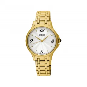 精工/Seiko discovermore系列 30.1MM 不锈钢 石英机芯 女表 SRZ494