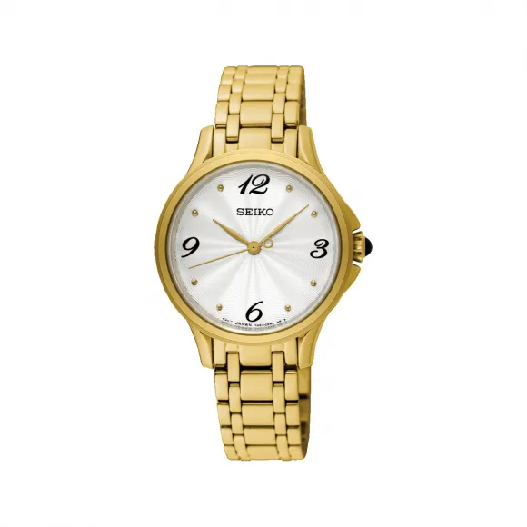 精工/Seiko discovermore系列 30.1MM 不锈钢 石英机芯 女表 SRZ494
