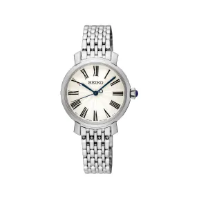 精工/Seiko discovermore系列 28.0MM 不锈钢 石英机芯 女表 SRZ495