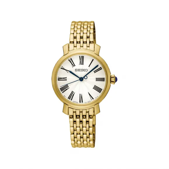 精工/Seiko discovermore系列 28.0MM 不锈钢 石英机芯 女表 SRZ498