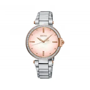 精工/Seiko discovermore系列 32.0MM 不锈钢 石英机芯 女表 SRZ514