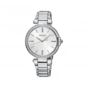 精工/Seiko discovermore系列 32.0MM 不锈钢 石英机芯 女表 SRZ515