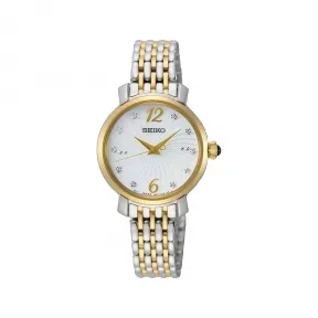 精工/Seiko discovermore系列 28.0MM 不锈钢 石英机芯 女表 SRZ522