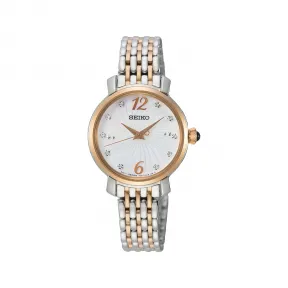 精工/Seiko discovermore系列 28.0MM 不锈钢 石英机芯 女表 SRZ524