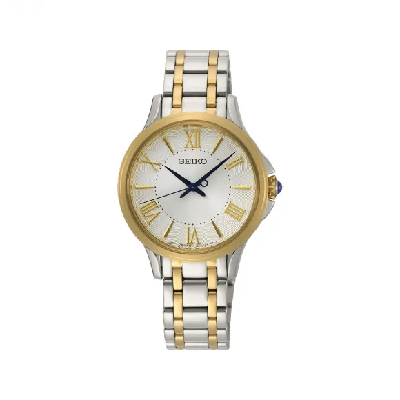 精工/Seiko discovermore系列 30.1MM 不锈钢 石英机芯 女表 SRZ526