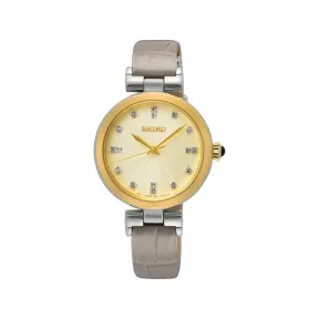 精工/Seiko Discover More系列 不锈钢 30.0MM 石英机芯 女表 SRZ546