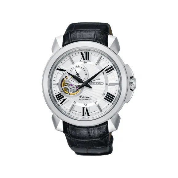 精工/Seiko seikopremier系列 42.9MM 不锈钢 自动机械机芯 男表 SSA373