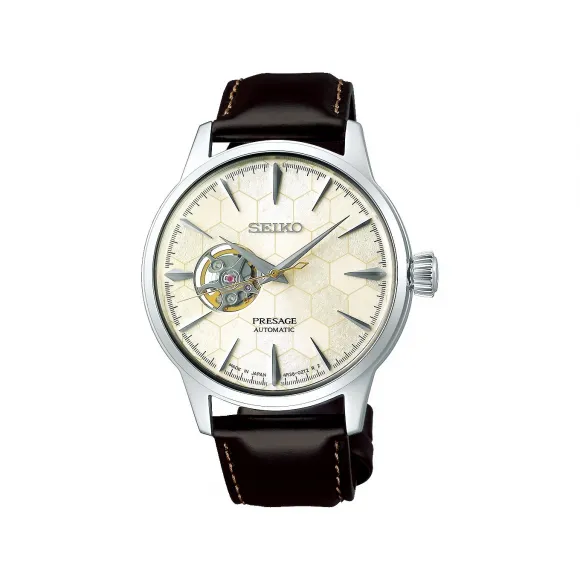 精工/Seiko presage系列 40.5MM 不锈钢 自动机械机芯 男表 SSA409