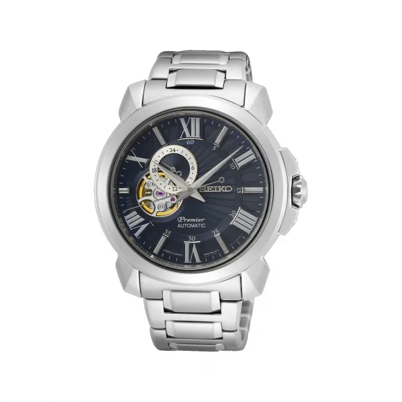 精工/Seiko seikopremier系列 42.9MM 不锈钢 自动机械机芯 男表 SSA415