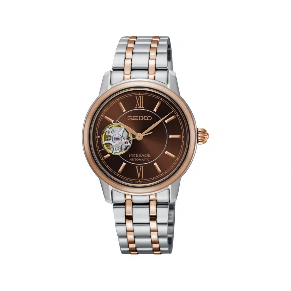 精工/Seiko presage系列 34.2MM 不锈钢 自动机械机芯 女表 SSA808