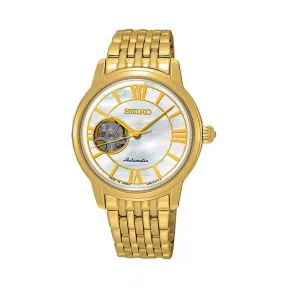 精工/Seiko Presage系列 不锈钢镀金表壳及表圈 自动机械机芯 男表 SSA850J1