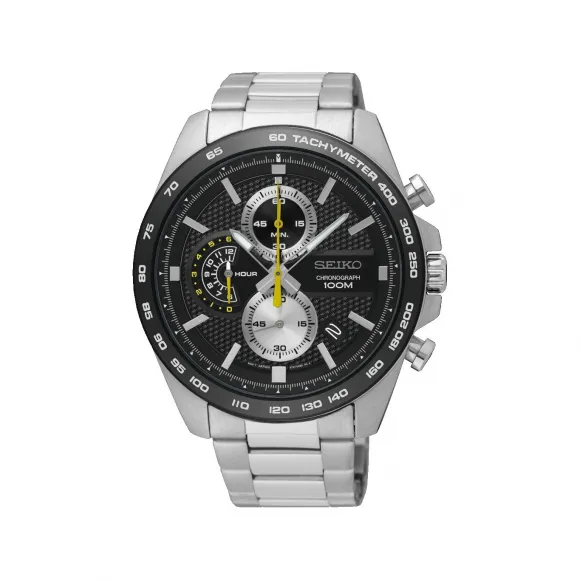 精工/Seiko discovermore系列 44.0MM 不锈钢（防刮涂层） 石英机芯 男表 SSB261