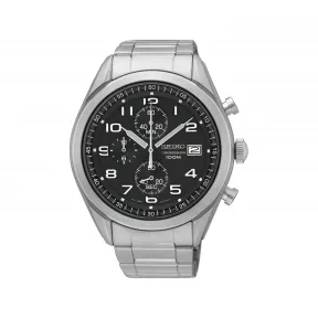 精工/Seiko discovermore系列 44.9MM 不锈钢 石英机芯 男表 SSB269