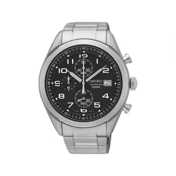 精工/Seiko discovermore系列 44.9MM 不锈钢 石英机芯 男表 SSB269